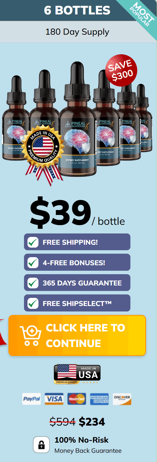 Pineal Guardian 6 bottle price